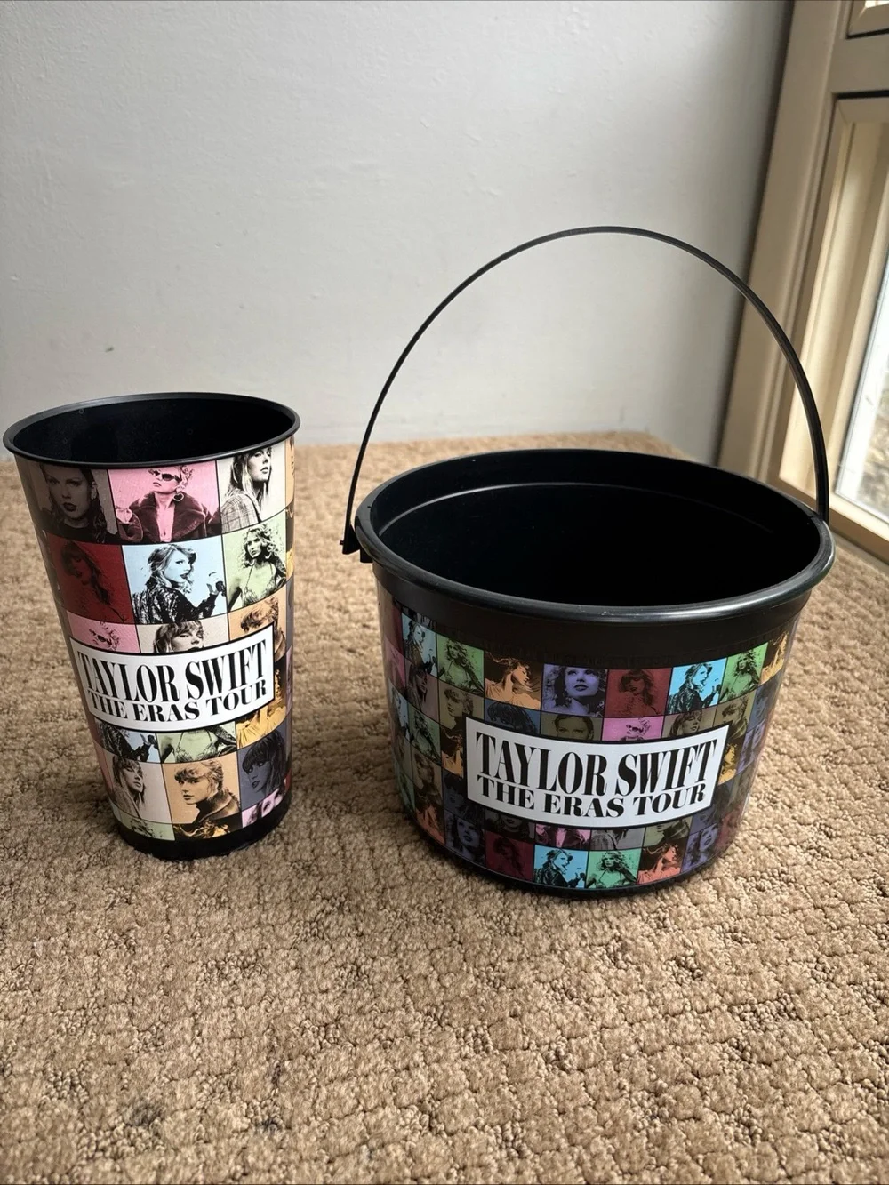 Taylor Swift The Eras Tour Multicolor Popcorn Bucket and Cup Set new theatre